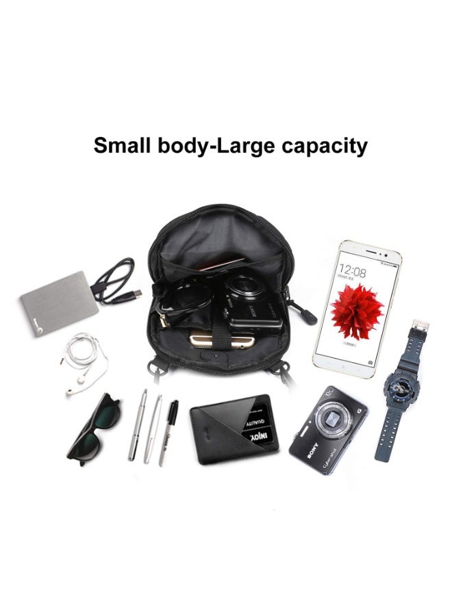 حقيبة crossbody صغيرة للرجال ، حقيبة الرسول الصغيرة حقيبة الكتف لجواز سفر الهاتف - Image 5